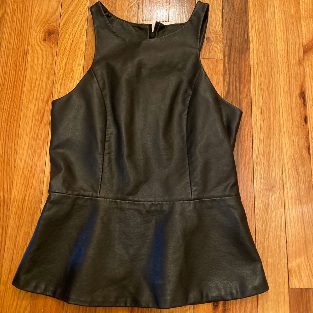 Black leather top!